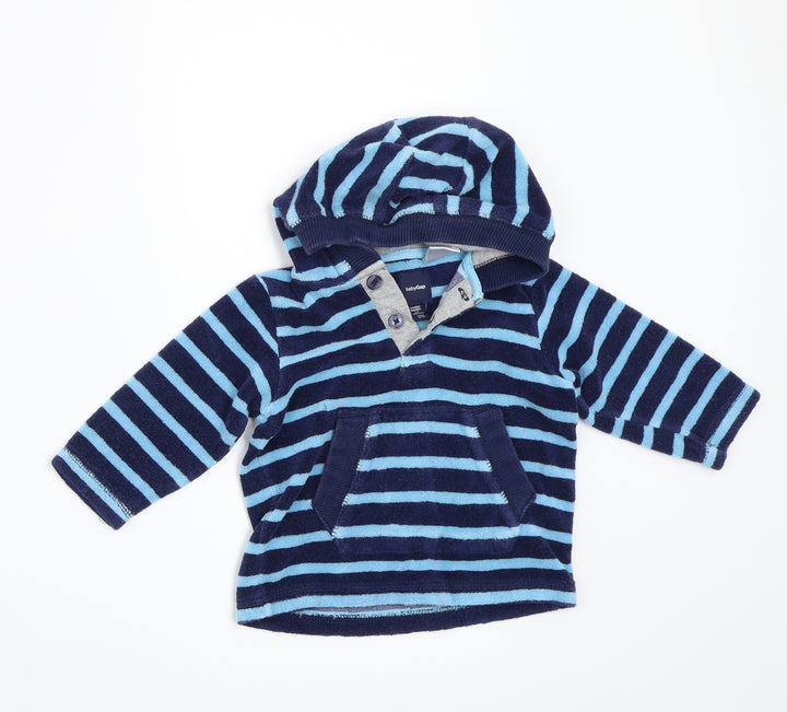 Gap Boys Blue Striped  Jacket Coat Size 6-9 Months