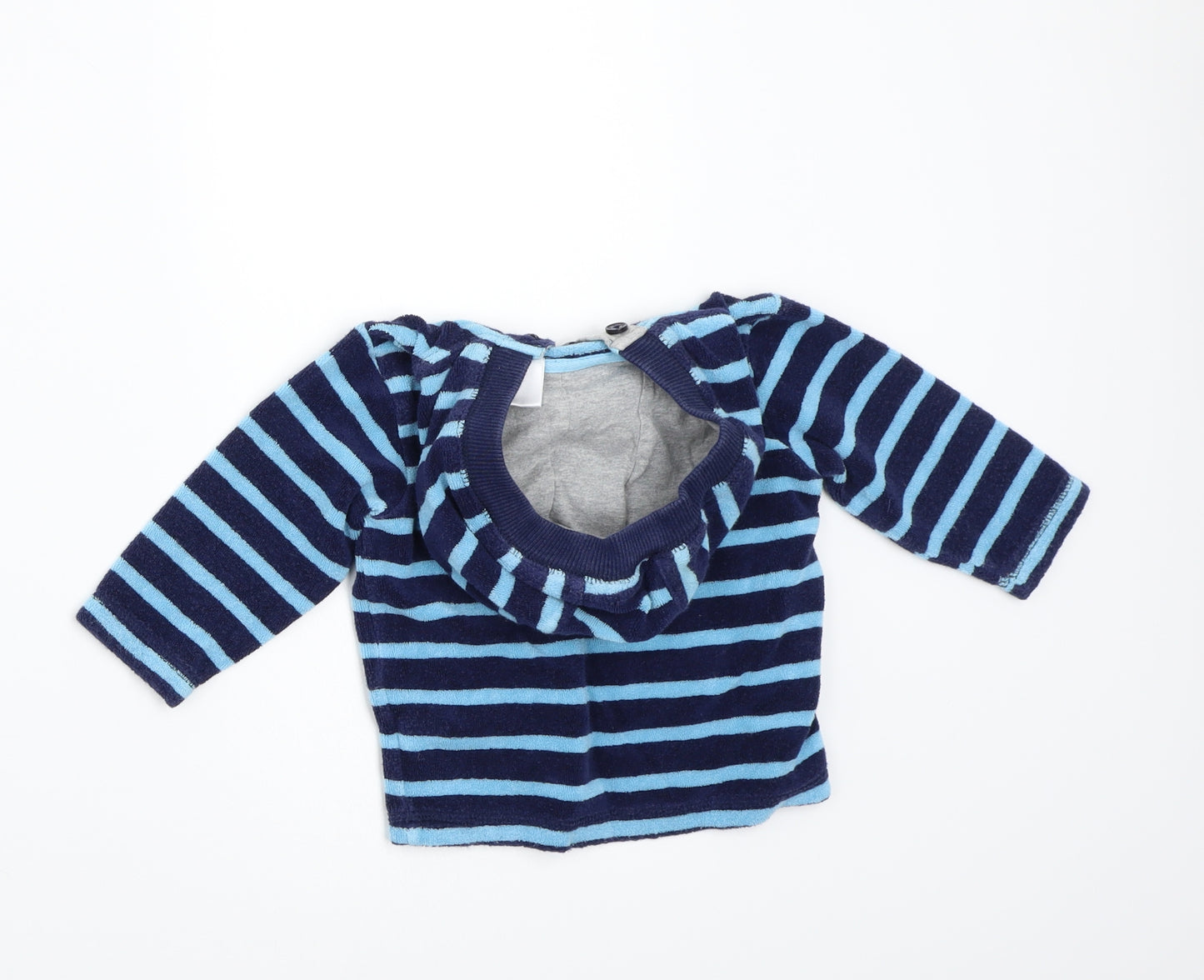 Gap Boys Blue Striped  Jacket Coat Size 6-9 Months