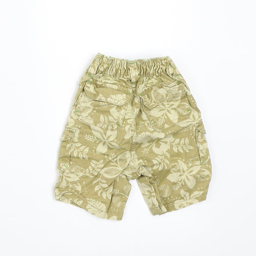 Gap Boys Green Floral  Cropped Trousers Size 3-6 Months