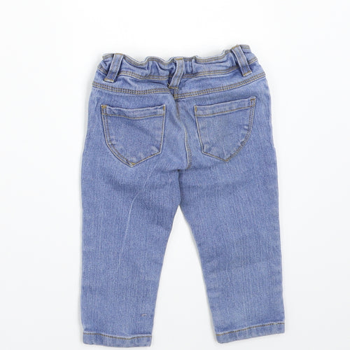 Pep&co Girls Blue   Capri Jeans Size 12-18 Months