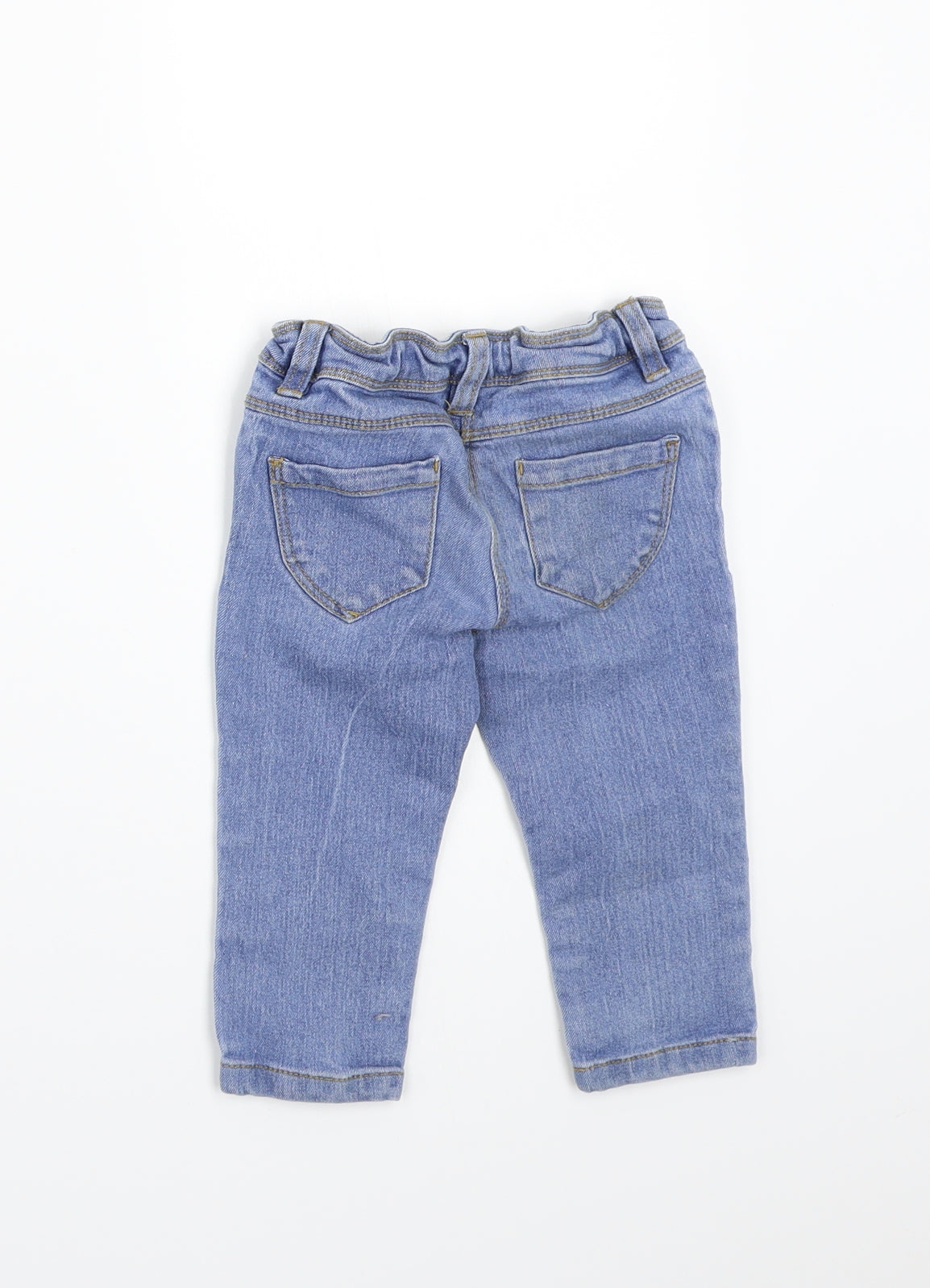 Pep&co Girls Blue   Capri Jeans Size 12-18 Months