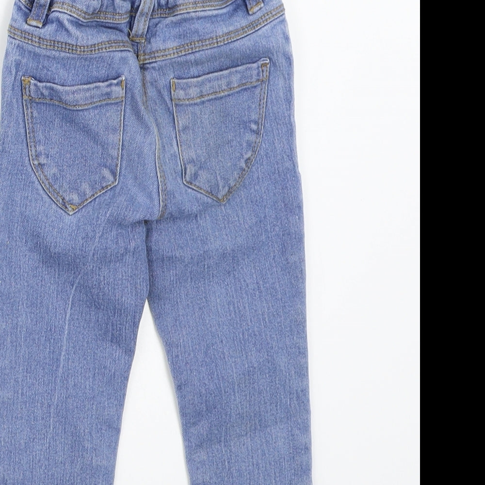 Pep&co Girls Blue   Capri Jeans Size 12-18 Months