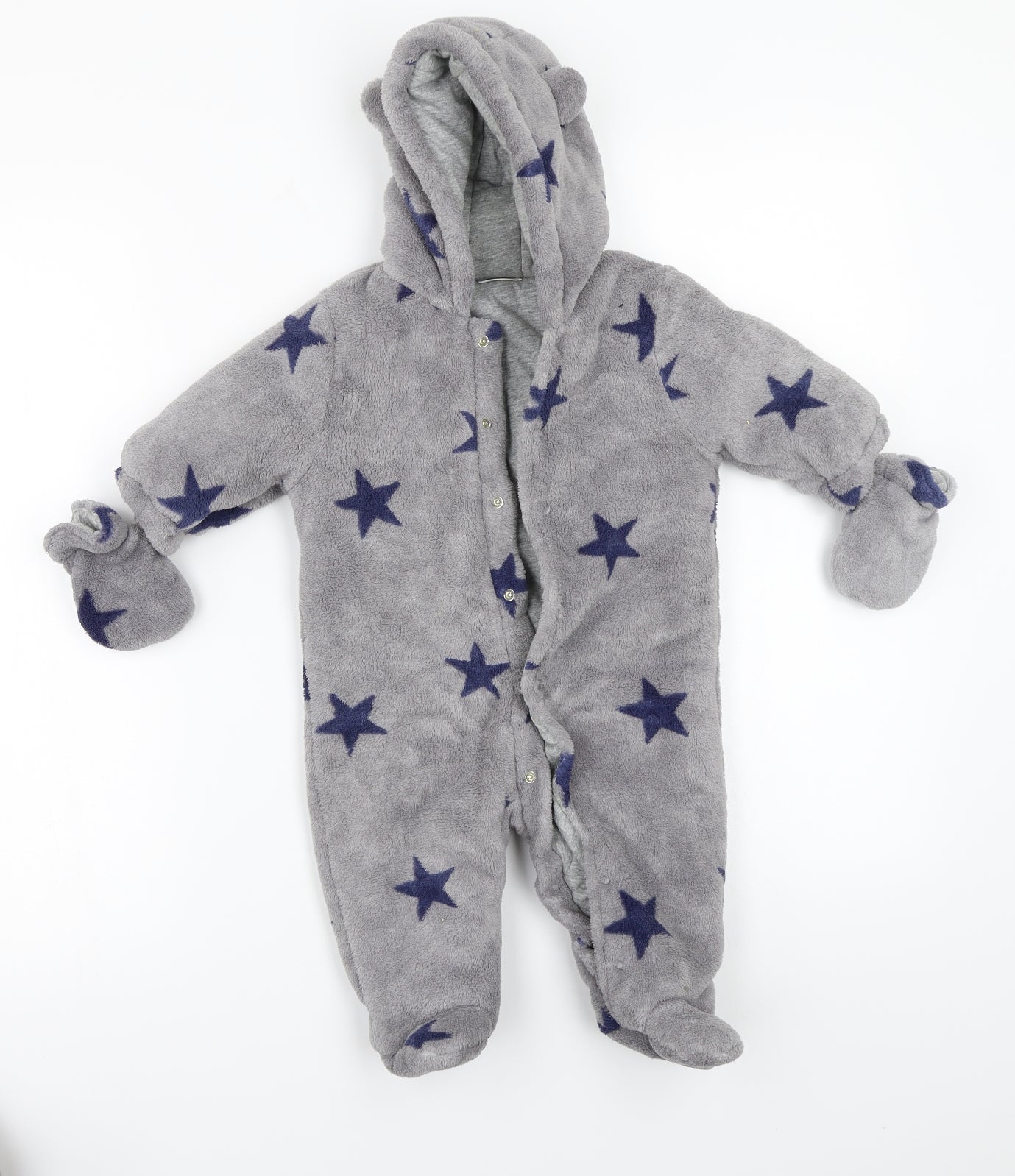 NEXT Baby Grey   Babygrow One-Piece Size 0-3 Months