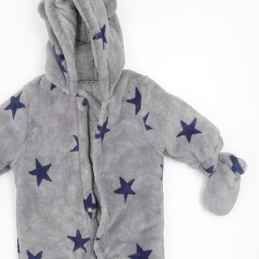 NEXT Baby Grey   Babygrow One-Piece Size 0-3 Months