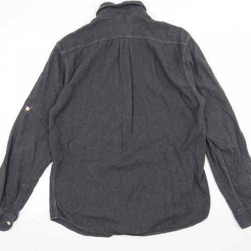 Gap Mens Grey    Button-Up Size M