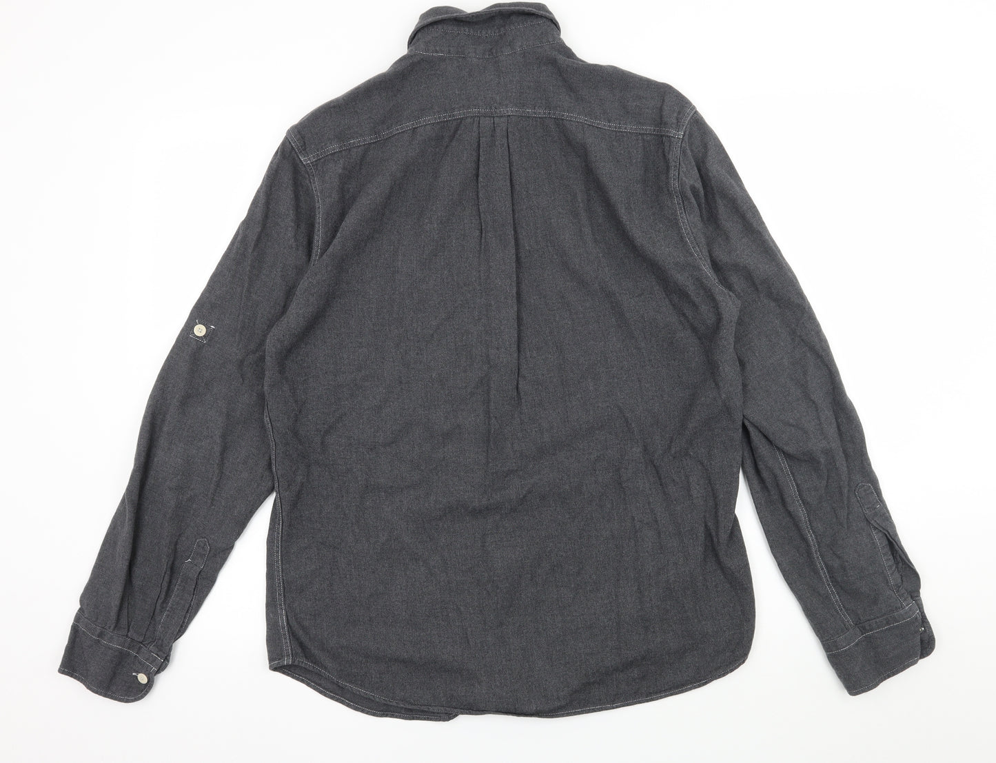 Gap Mens Grey    Button-Up Size M