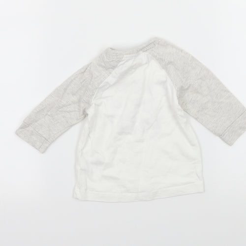 George Baby White  Jersey Basic T-Shirt Size 0-3 Months  - I Woke up Like this