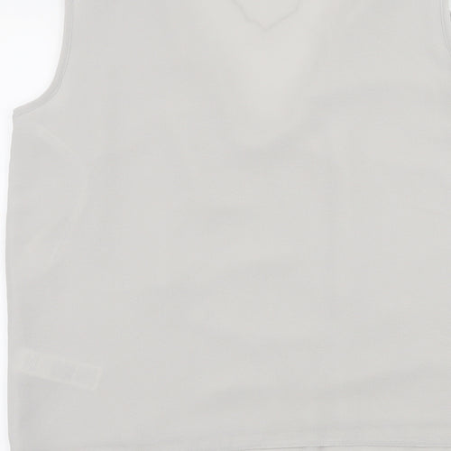 Dorothy Perkins Womens Grey   Basic Tank Size 10  - Chain Detail