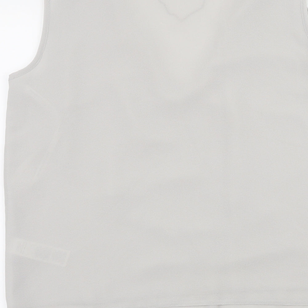 Dorothy Perkins Womens Grey   Basic Tank Size 10  - Chain Detail