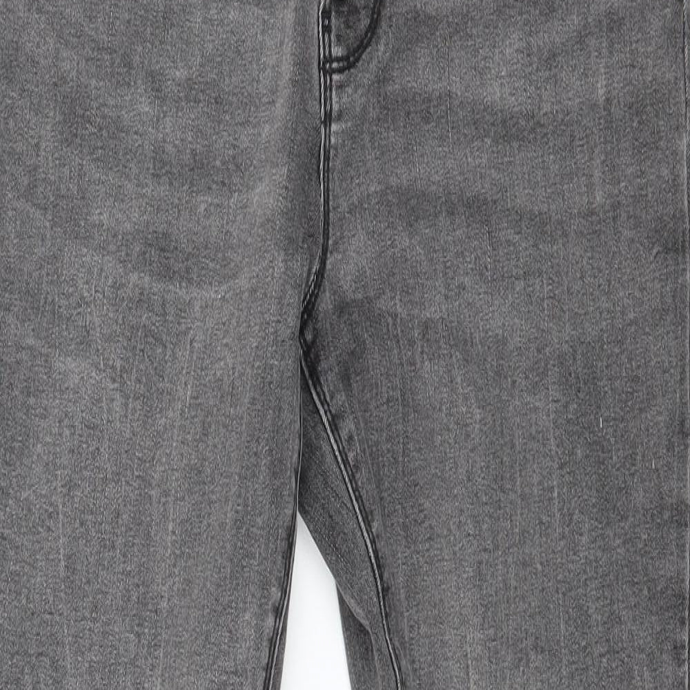 Denim & Co. Womens Grey  Denim Skinny Jeans Size 14 L27 in