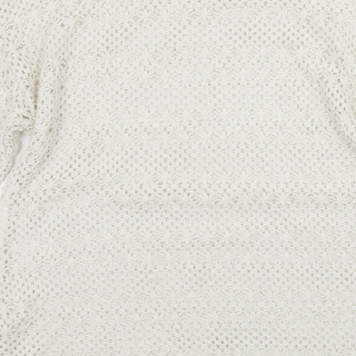 NEXT Womens White  Knit Pullover Jumper Size 18