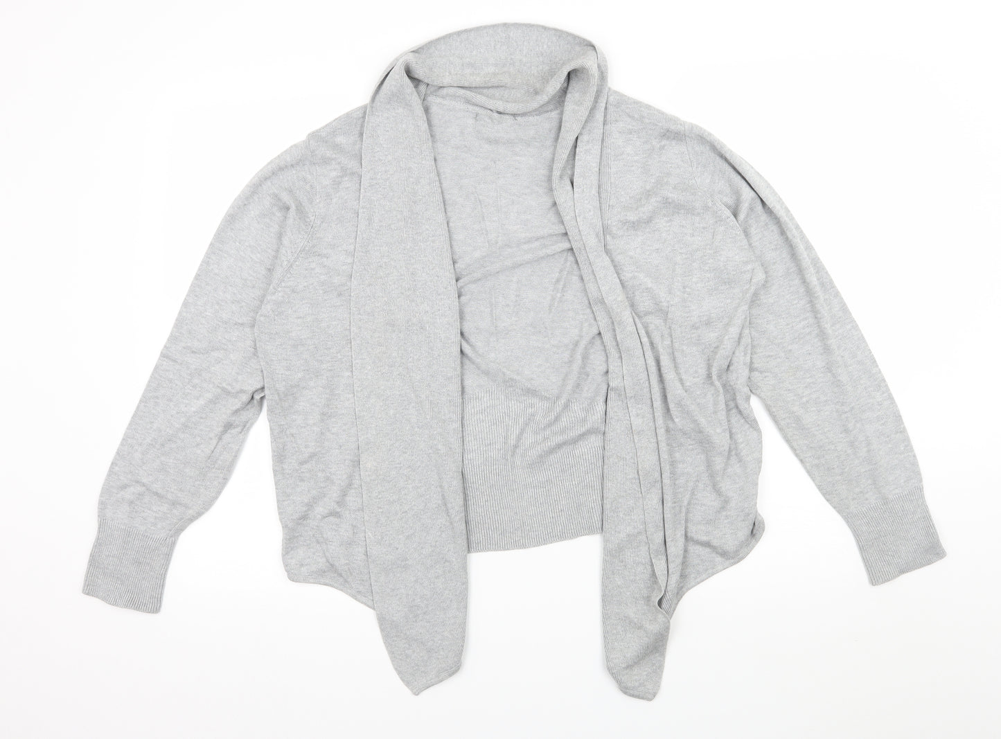 BHS Womens Grey  Knit Cardigan Jumper Size 18