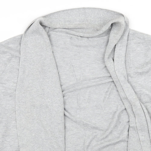 BHS Womens Grey  Knit Cardigan Jumper Size 18