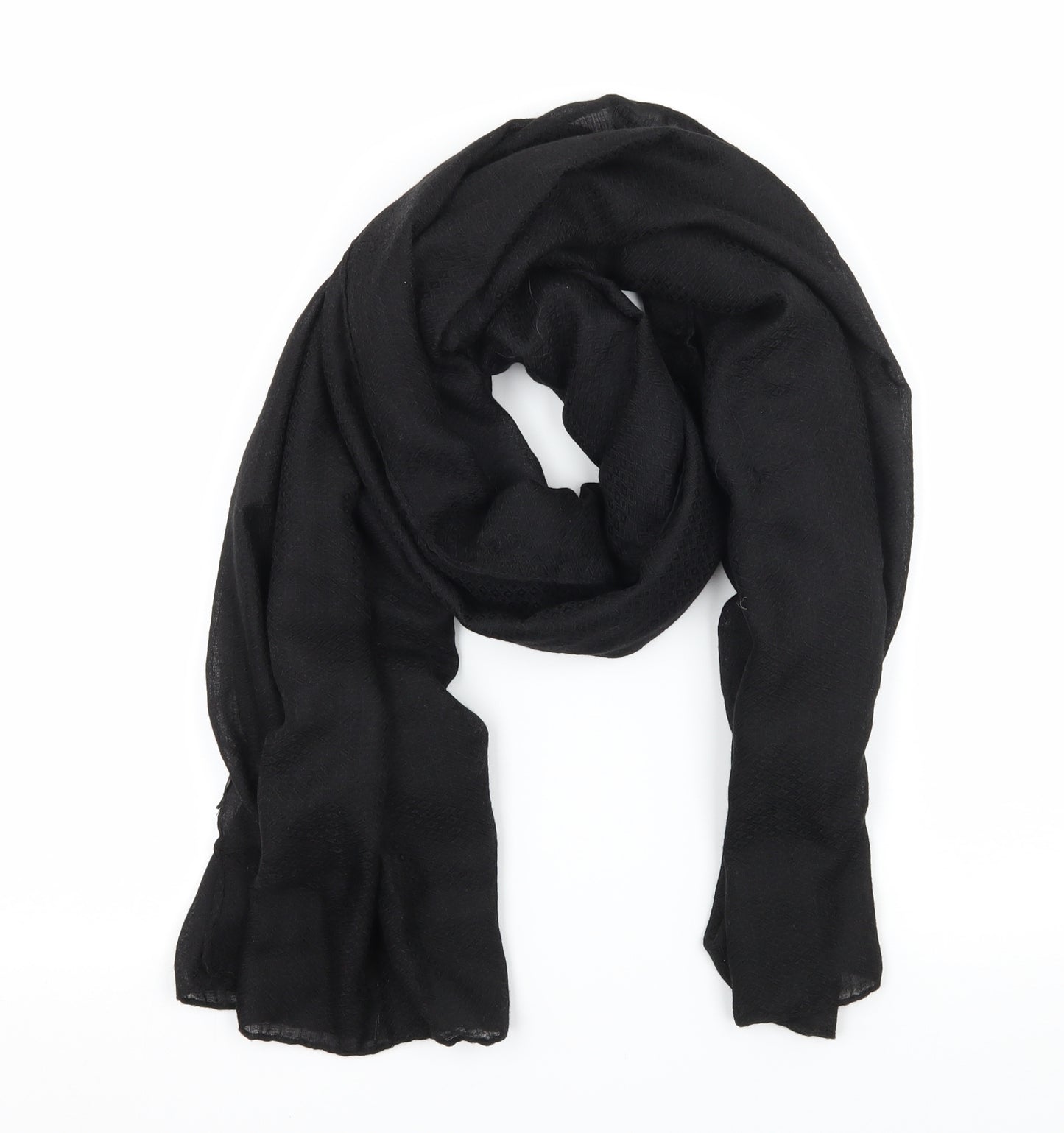 Preworn Womens Black    Scarf