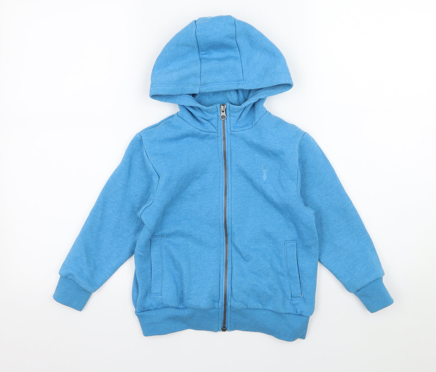 NEXT Boys Blue  Jersey Full Zip Hoodie Size 5 Years