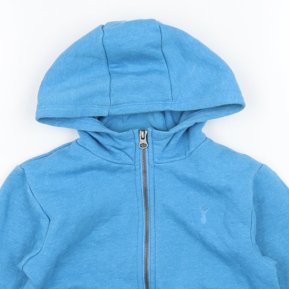NEXT Boys Blue  Jersey Full Zip Hoodie Size 5 Years