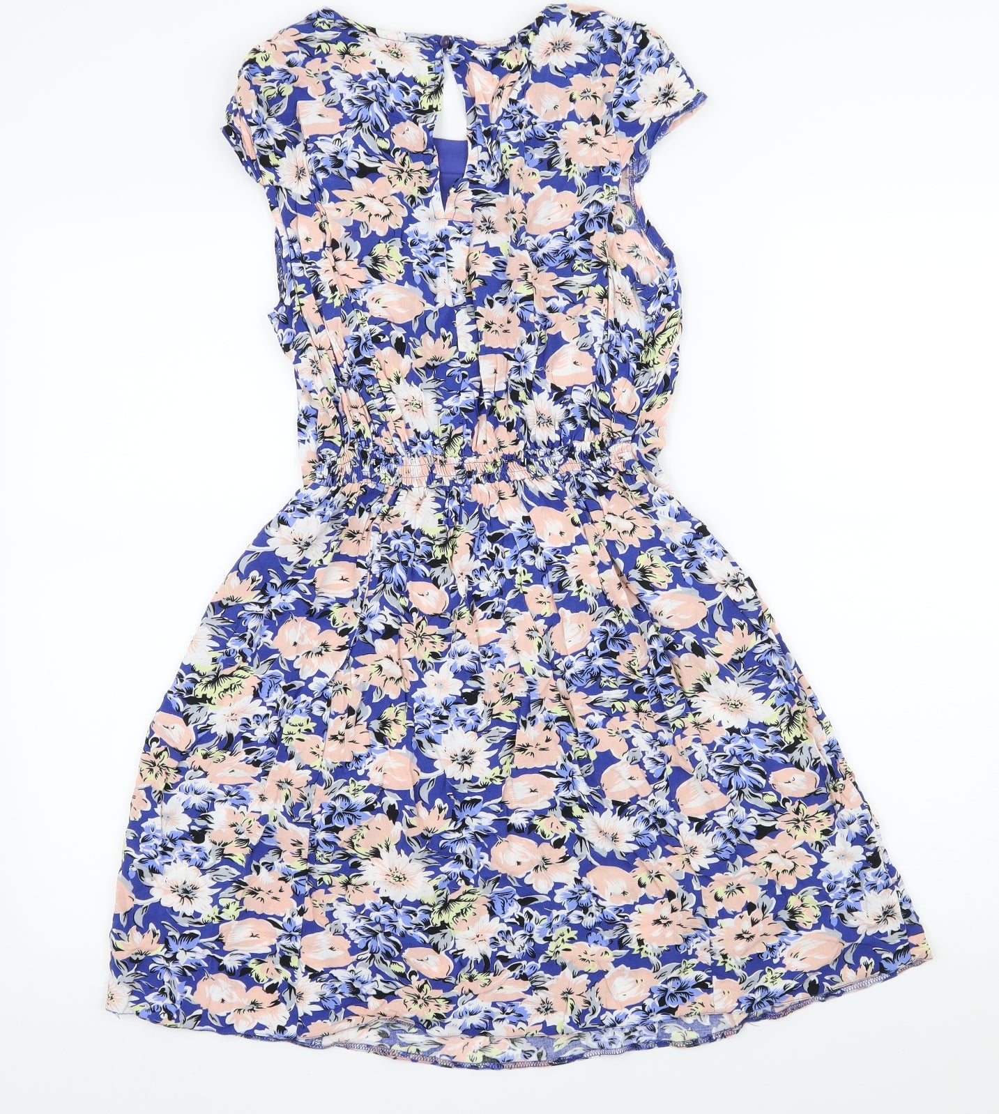 Billie & Blossom Womens Blue Floral  Skater Dress  Size 12
