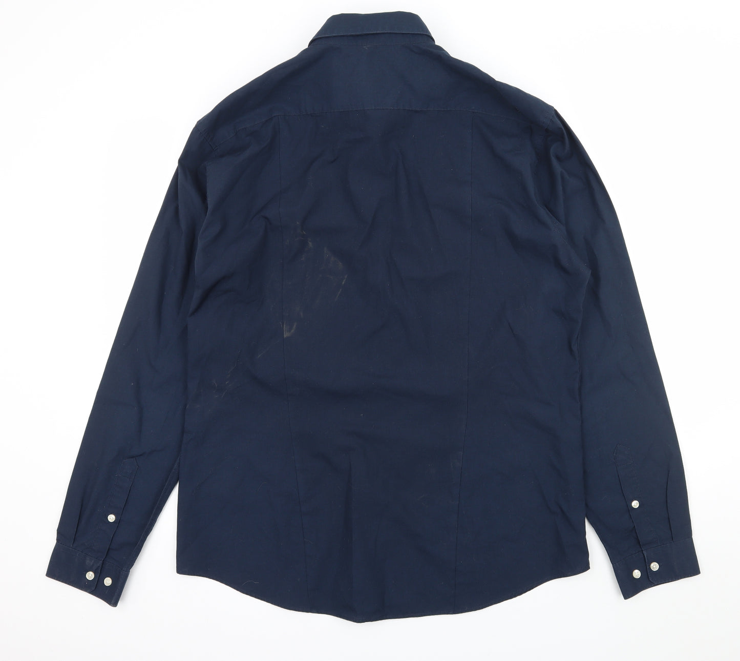 H&M Mens Blue    Button-Up Size XL