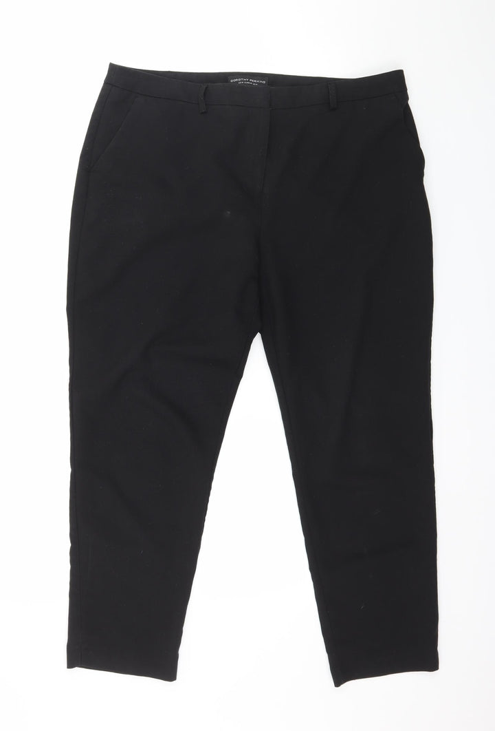 Dorothy Perkins Womens Black   Trousers  Size 14 L24 in
