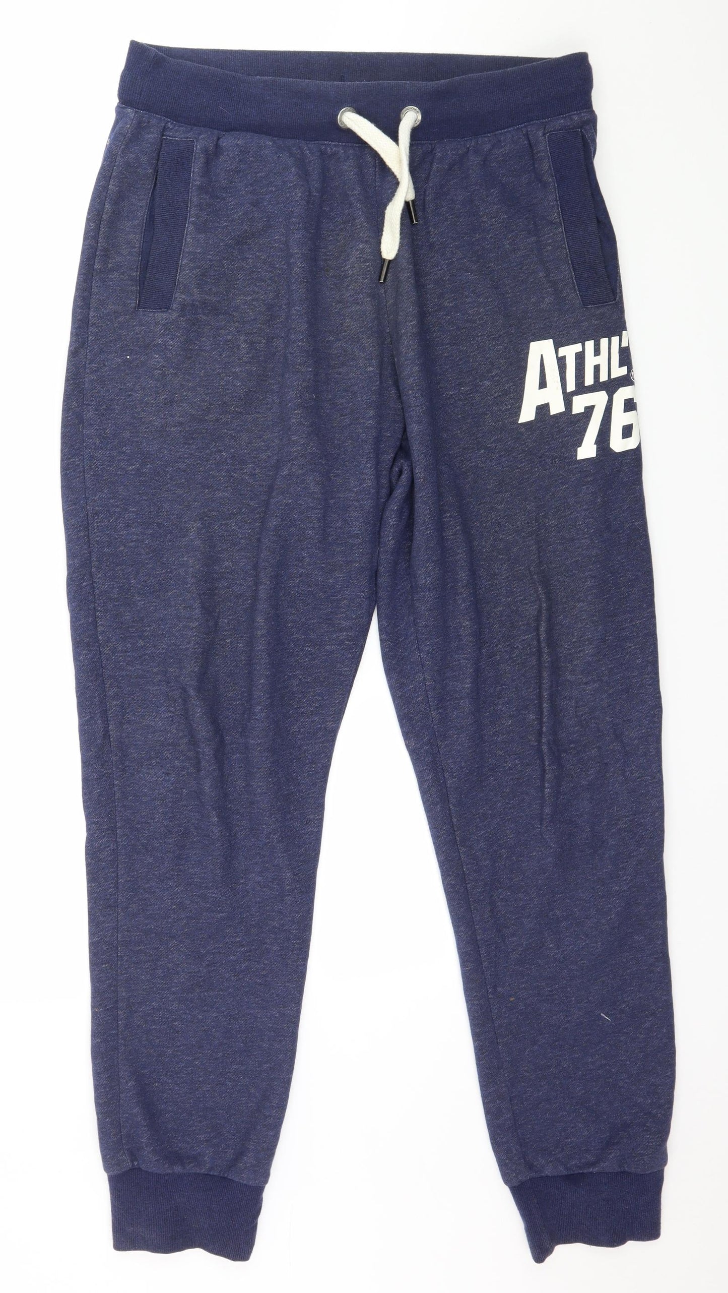 DECATHLON Mens Blue  Jersey Jogger Trousers Size L L31 in