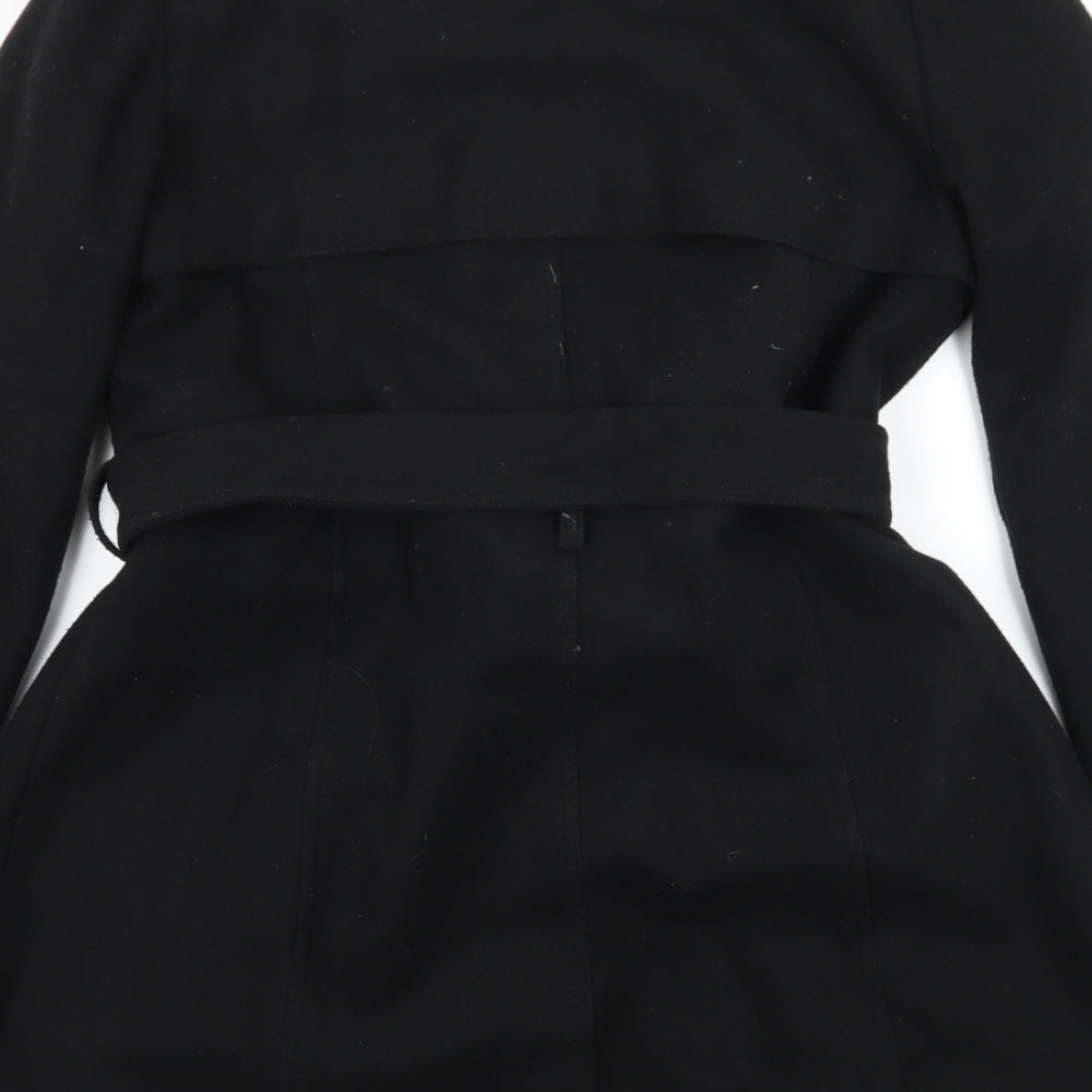 Brave Soul Womens Black   Pea Coat Coat Size 10