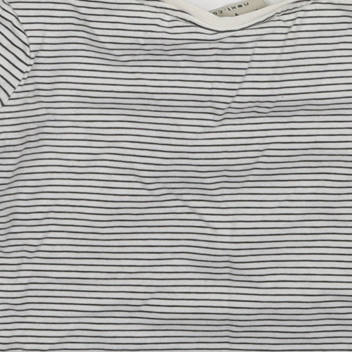NEXT Baby White Striped  Basic T-Shirt Size 6-9 Months