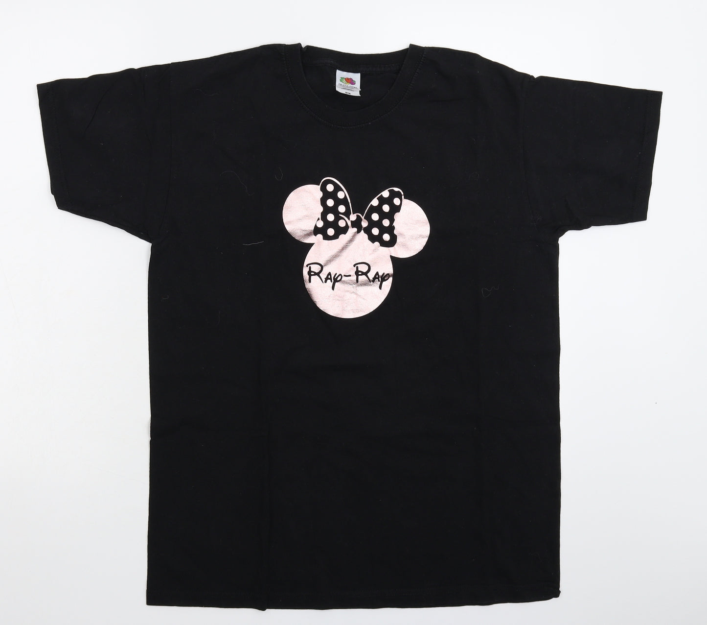 Fruit of the Loom Womens Black   Basic T-Shirt Size M  - Oversized
