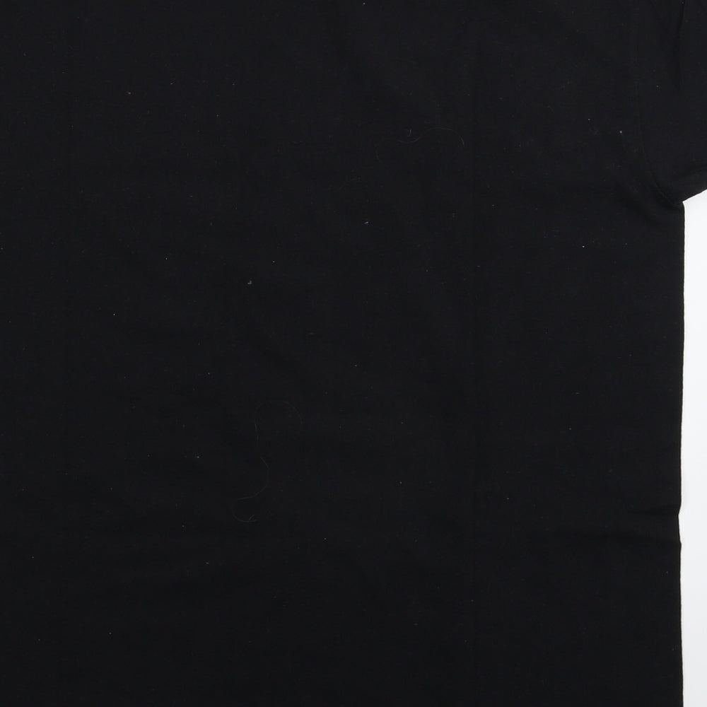 Fruit of the Loom Womens Black   Basic T-Shirt Size M  - Oversized
