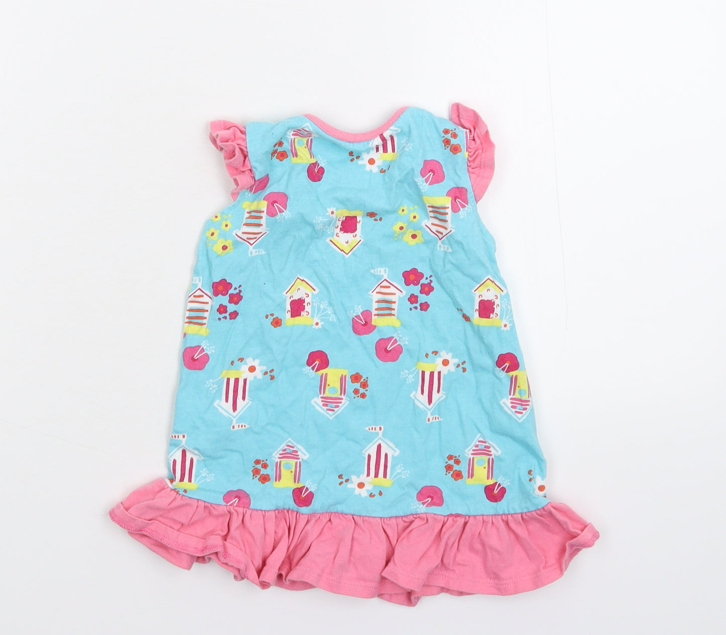 Ladybird Girls Multicoloured   T-Shirt Dress  Size 12-18 Months