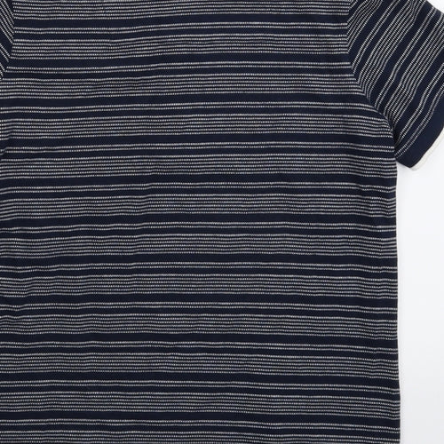 TU Boys Blue Striped  Basic Polo Size 11 Years