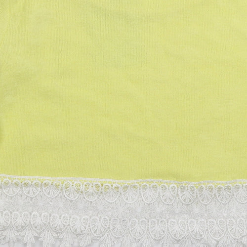 Missguided Womens Yellow  Knit Pullover Jumper Size M