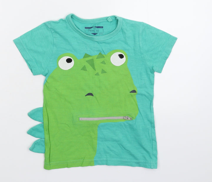 NEXT Boys Green Basic T-Shirt Size S