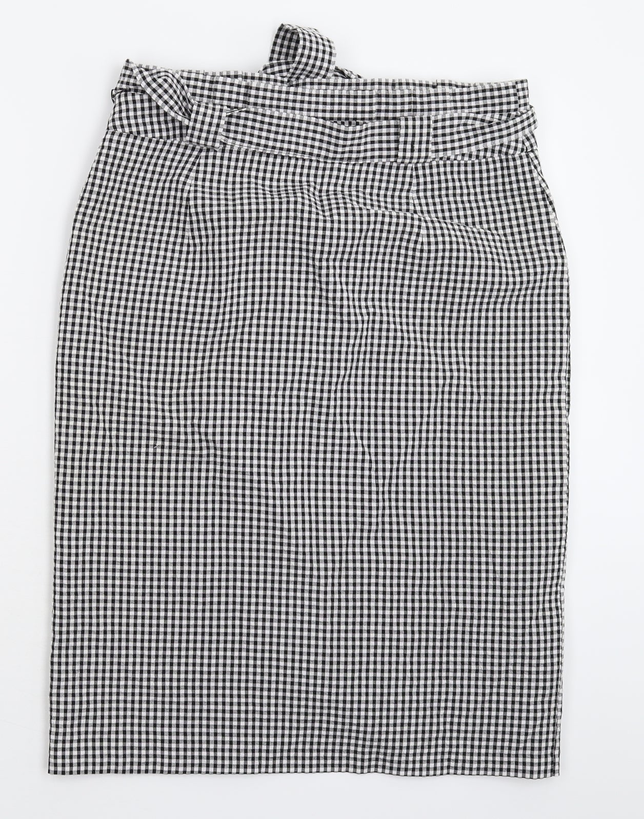TU Womens Grey Check  Straight & Pencil Skirt Size 12