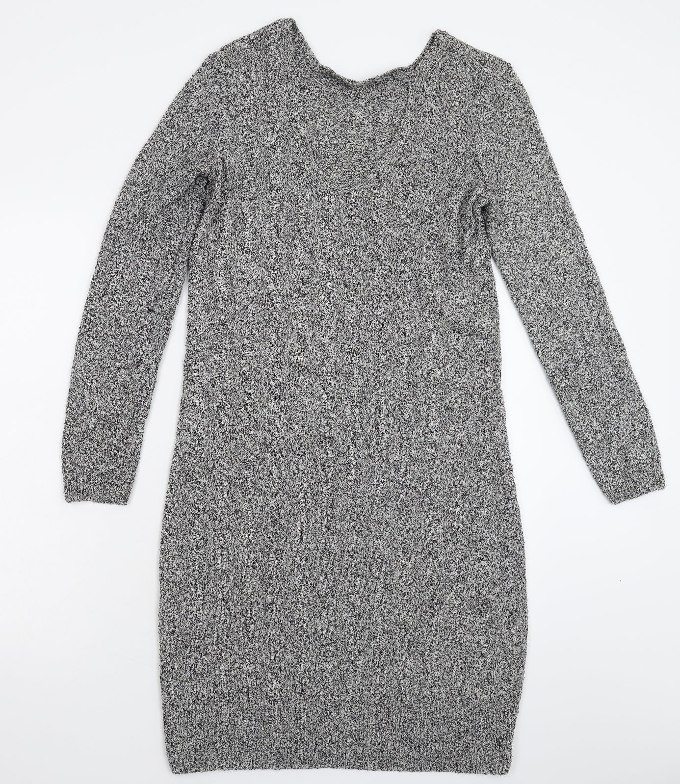 TU Womens Grey  Knit Jumper Dress  Size 12