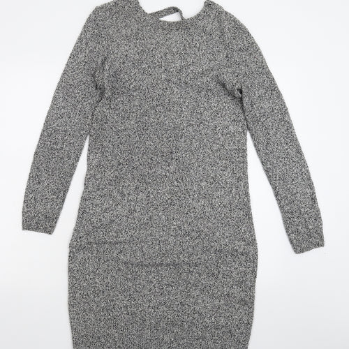 TU Womens Grey  Knit Jumper Dress  Size 12