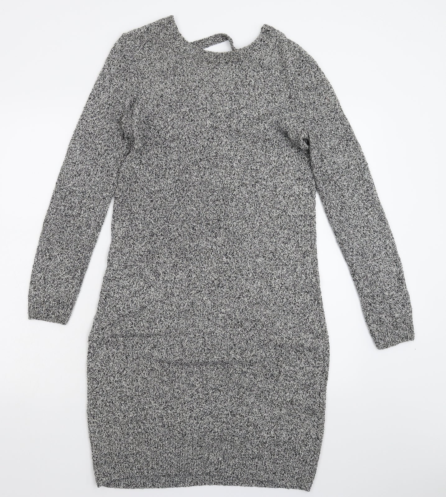 TU Womens Grey  Knit Jumper Dress  Size 12