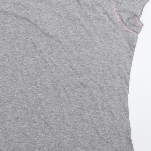 E-vie Womens Grey   Basic T-Shirt Size 20
