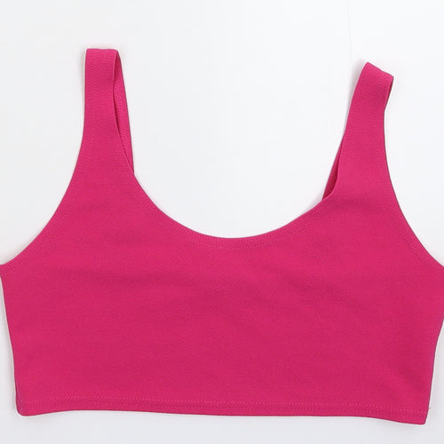 Boohoo Womens Pink   Cropped Tank Size 12