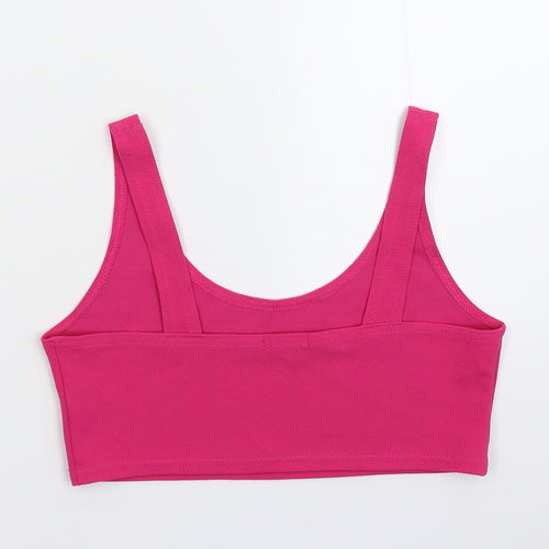 Boohoo Womens Pink   Cropped Tank Size 12