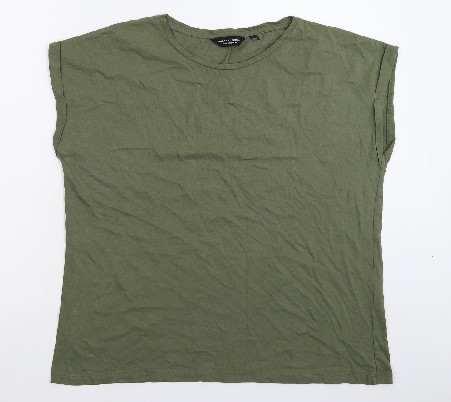 Dorothy Perkins Womens Green   Basic T-Shirt Size 18