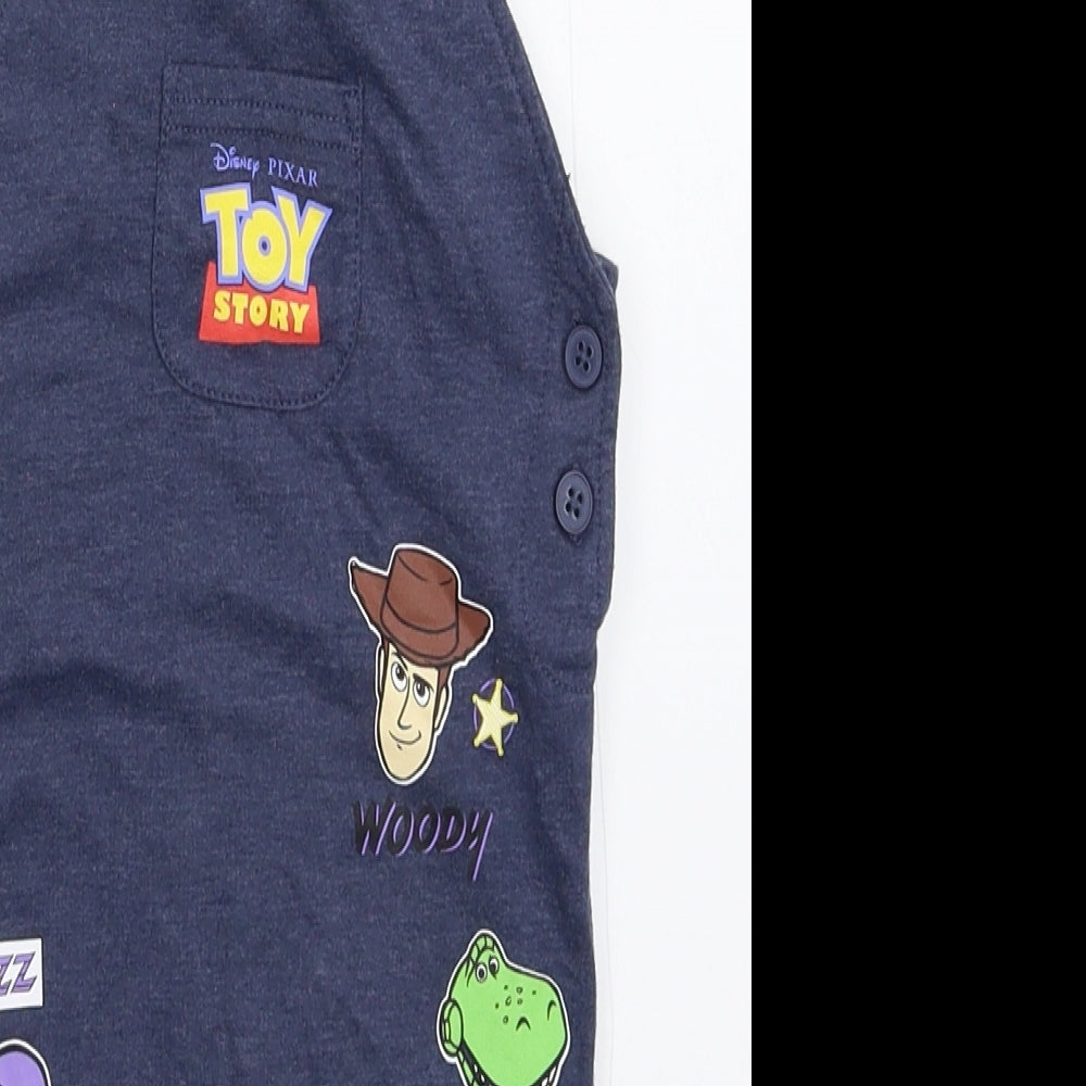 Primark Baby Grey   Dungaree One-Piece Size 6-9 Months  - Toy Story