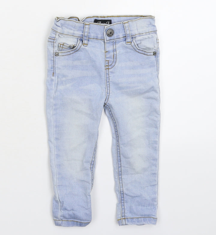 Denim & Co. Baby Blue  Denim Capri Jeans Size 9-12 Months