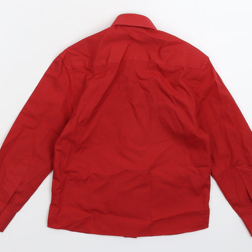 Banner Girls Red   Basic Button-Up Size S