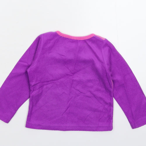 Nickelodeon Girls Multicoloured  Fleece Pullover Jumper Size 2 Years