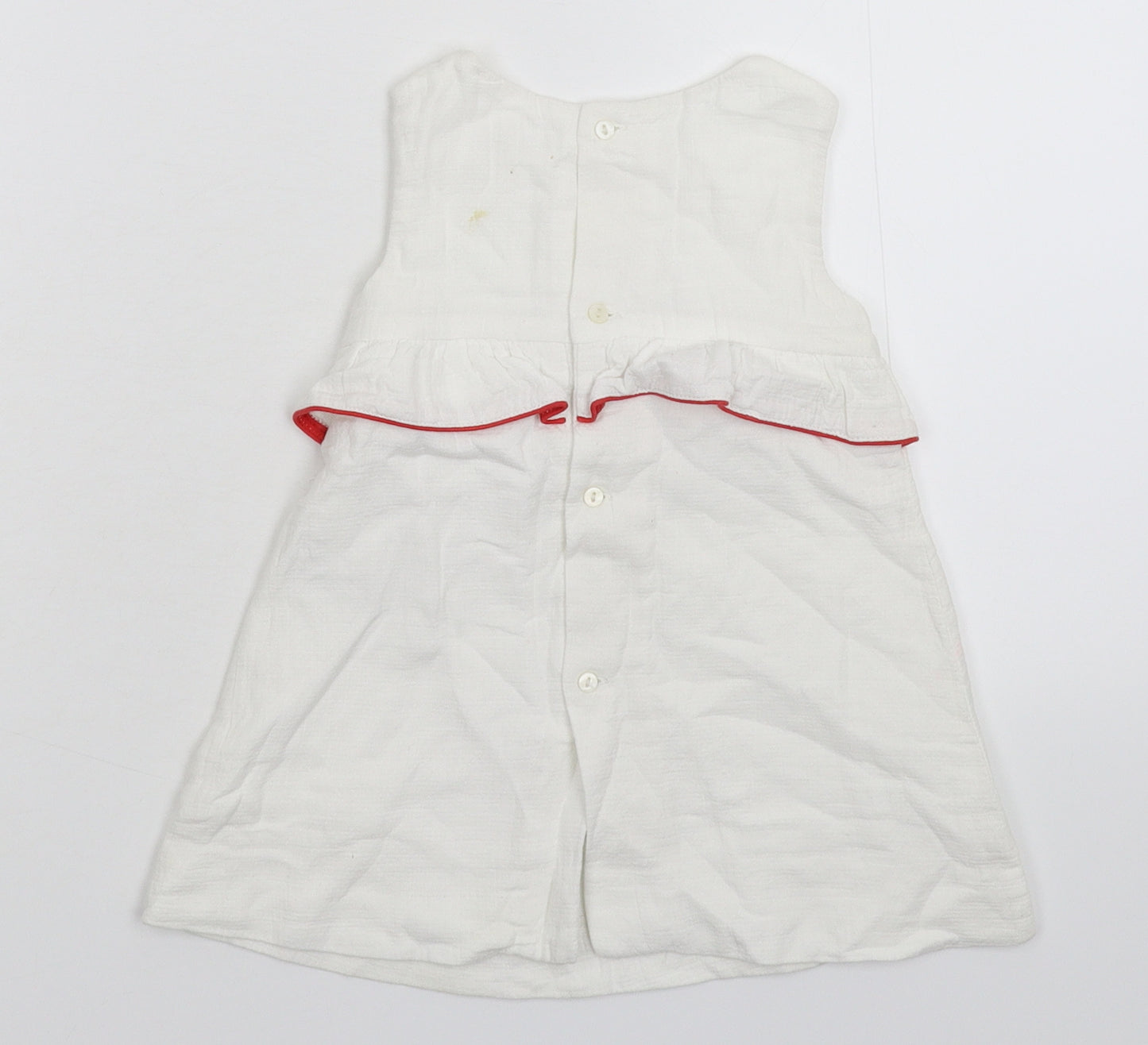Zara Girls White   Fit & Flare  Size 12-18 Months
