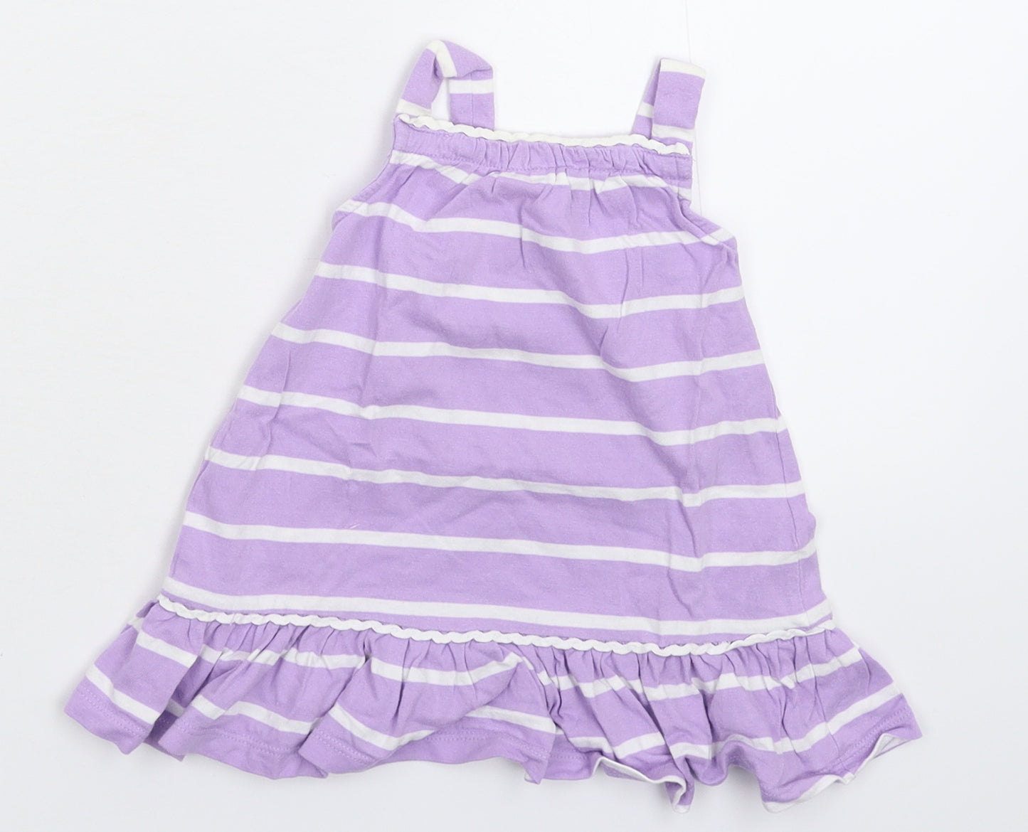 Old Navy Girls Purple Striped  Tank Dress  Size 3-6 Months