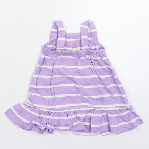 Old Navy Girls Purple Striped  Tank Dress  Size 3-6 Months
