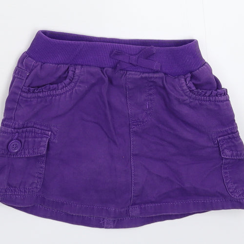 Preworn Girls Purple  Denim A-Line Skirt Size 2 Years
