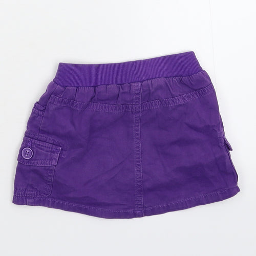 Preworn Girls Purple  Denim A-Line Skirt Size 2 Years
