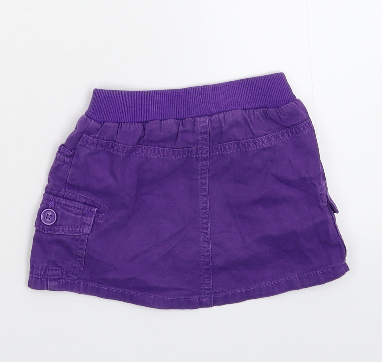 Preworn Girls Purple  Denim A-Line Skirt Size 2 Years